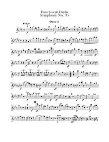 Partition hautbois 1, 2, Symphony No.95 en C minor, Sinfonia No.95