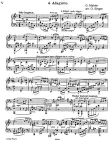 Adagietto Symphony No.5 par Gustav Mahler