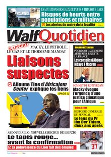 Walf Quotidien n°9132 - du mardi 6 septembre 2022