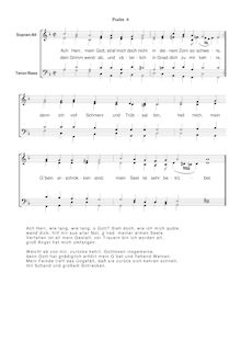 Partition Ps.6: Ach Herr mein Gott, straf mich doch nicht, SWV 102, Becker Psalter, Op.5