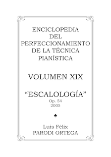 Partition complète, Escalología (2), Parodi Ortega, Luis Félix