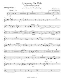 Partition trompette 2, Symphony No.32, C major, Rondeau, Michel