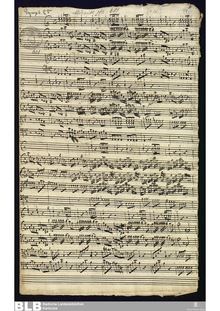 Partition complète, Sinfonia en A major, A major, Molter, Johann Melchior
