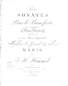 Partition Sonata 2: parties, 3 sonates pour Piano, violon et violoncelle, Op.16