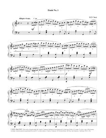 Partition complète, Etude No.1, Op.2 No.11, Smit, Maarten