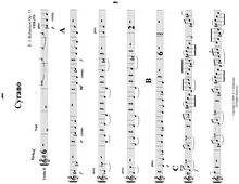 Partition violons II, Cyrano, G major, Robertson, Ernest John