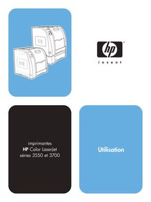 Notice Imprimantes HP  Color LaserJet 3550n