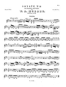 Partition de violon, violon Sonata, Violin Sonata No.14 ; Violin Sonata No.8