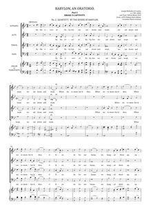 Score, Babylon, an Oratorio, Nicholds, Joseph par Joseph Nicholds