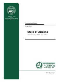 State of Arizona June 30, 2007 Single Audit