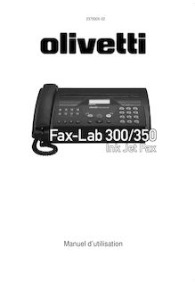 Notice Téléphone et Fax Olivetti  Fax-Lab 300/350