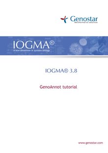 GenoAnnot tutorial - IOGMA® 3.8