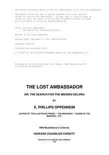 The Lost Ambassador - The Search For The Missing Delora