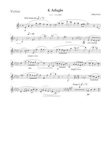 Partition de violon, Piano quintette No.2 en E minor, Klavierquintett Nr.2 e-moll