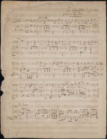 Partition Manuscript Score, Le crucifix, C minor, Massenet, Jules