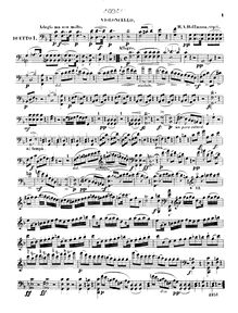 Partition de violoncelle, 2 Duos pour violon et violoncelle, Op.6