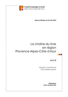 La chaîne du livre en région Provence-Alpes-Côte d'Azur