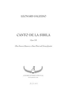 Partition complète et parties, Canto de la Sibila, Salzedo, Leonard
