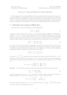 Universite de Nice SV1 annee Departement de Mathematiques Mathematiques pour la Biologie semestre2