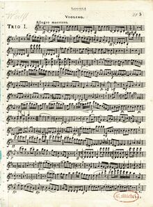 Partition violoncelle , partie, Piano Trios, Op.23, Klaviertrios