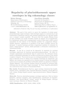 Regularity of plurisubharmonic upper envelopes in big cohomology classes