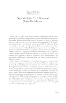 Natif de Bada. Vit à Montreuil (foyer Rochebrune) - article ; n°1 ; vol.79, pg 225-245