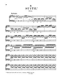 Partition complète, E major, Bach, Johann Sebastian par Johann Sebastian Bach