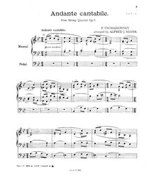 Partition complète, corde quatuor No.1, D major, Tchaikovsky, Pyotr par Pyotr Tchaikovsky