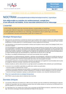 NOCTRAN - NOCTRAN 25-05-2011 synthèse CT-3151