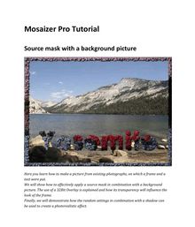 Tutorial - Source mask and background picture