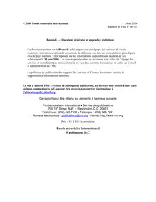 Burundi — Questions générales et appendice statistique; Rapport du FMI no. 06 307;  30 juin 2006
