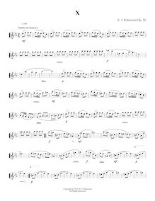 Partition No.10, 10 Duos pour flûte et clarinette, Op.56, Robertson, Ernest John