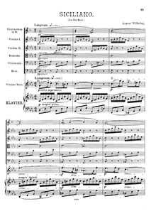 Partition , Siciliano, 6 violon sonates, 6 Sonaten für Clavier und Violine