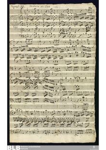 Partition complète, Sinfonia en D major, MWV 7.91, D major, Molter, Johann Melchior