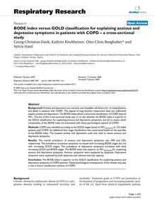 BODE index versus GOLD classification for explaining anxious and depressive symptoms in patients with COPD – a cross-sectional study