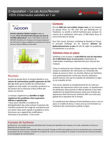 Accor - E-réputation  Le cas Accor/Novotel