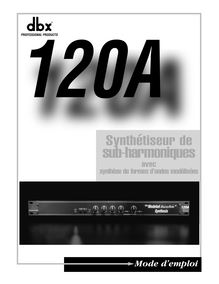 Notice Instruments de musique DBX  120A