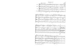 Partition No.1 en C major, B.334, 3 corde quatuors, C major, A major, E♭ major par Ignaz Pleyel