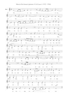 Partition alto, Musica Dei donum optimi, Lassus, Orlande de