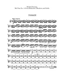 Partition violons II, From Bohemian Fields et Groves (From Bohemia s Woods et Fields)