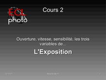 ECLphoto-cours2 - L Exposition