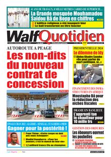 Walf Quotidien N° 9259 - Du 4 au 5 février 2023