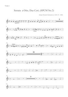 Partition viole de gambe 1 en violon Clef, Sacro-profanus concentus musicus fidium aliorumque instrumentorum