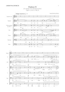 Partition chœur score (complex), psalmus 51, Beischer-Matyó, Tamás