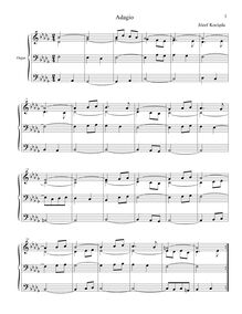 Partition complète, Adagio, B♭ minor, Kocięda, Józef