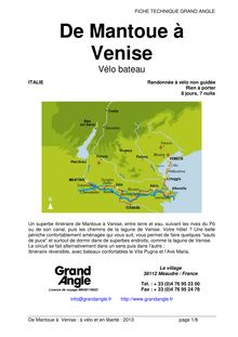 De Mantoue à Venise : fiche technique