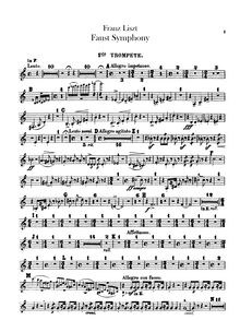 Partition trompette 1, 2/3 (en F), Eine Faust Symphonie (en drei Charakterbildern)