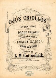 Partition complète, Ojos criollos, Ojos criollos - Danse cubaine