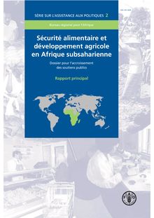 Télécharger PDF - Sécurité alimentaire et développement agricole ...