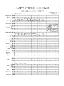 Partition complète, Fantastickè Scherzo, Op.25, Fantastic Scherzo, Scherzo fantastique